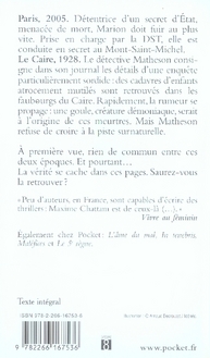 Quatrième de couverture de « Le sang du temps »