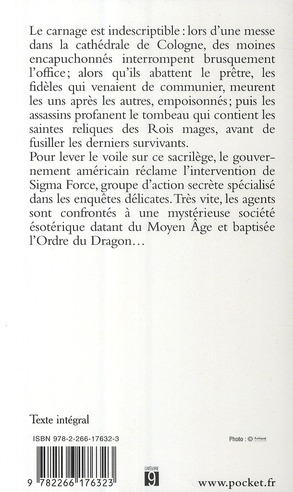 Quatrième de couverture de « L'ordre du Dragon »