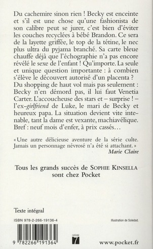 Quatrième de couverture de « L'ACCRO DU SHOPPING ATTEND UN BEBE »