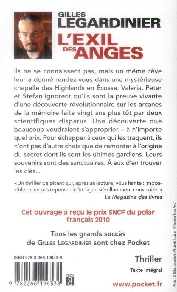 Quatrième de couverture de « L'exil des anges »