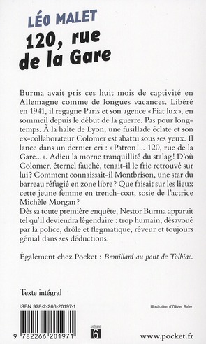 Quatrième de couverture de « 120, RUE DE LA GARE »