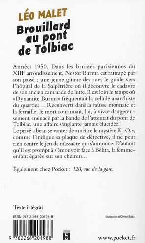 Quatrième de couverture de « BROUILLARD AU PONT DE TOLBIAC »