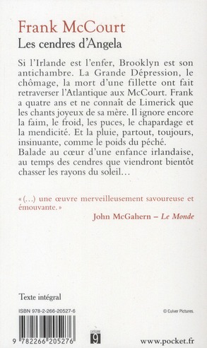 Quatrième de couverture de « LES CENDRES D'ANGELA »