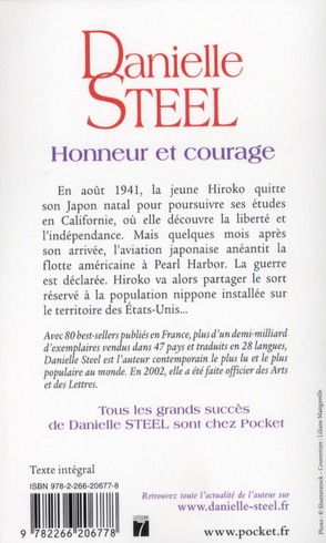 Quatrième de couverture de « Honneur et courage »