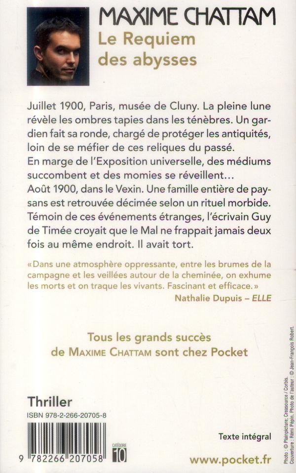 Quatrième de couverture de « Le requiem des abysses »