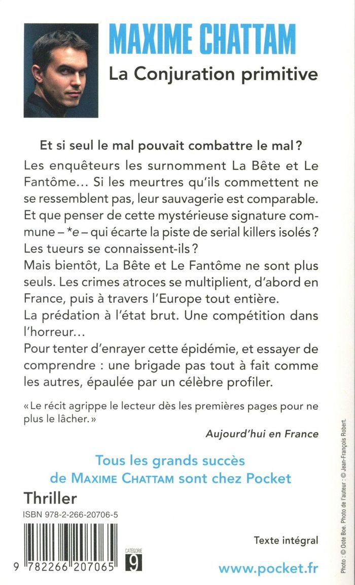 Quatrième de couverture de « La conjuration primitive »