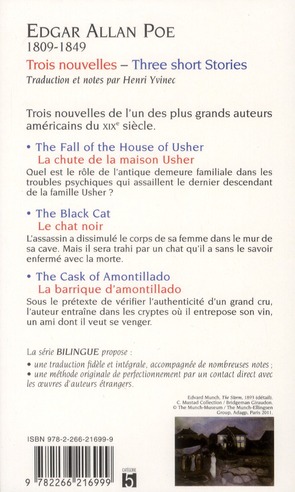 Quatrième de couverture de « Short stories »