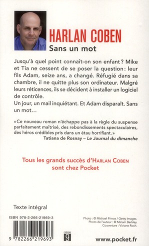 Quatrième de couverture de « SANS UN MOT »