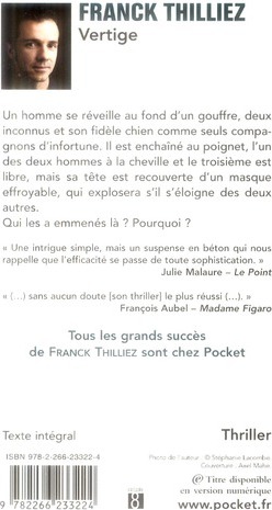 Quatrième de couverture de « Vertige »