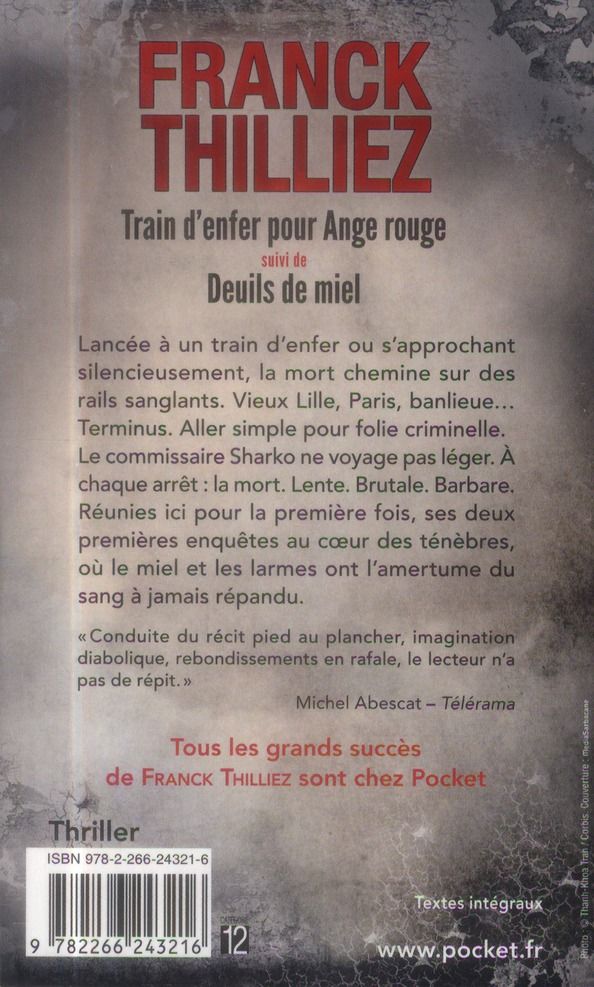 Quatrième de couverture de « Train d'enfer pour Ange rouge »