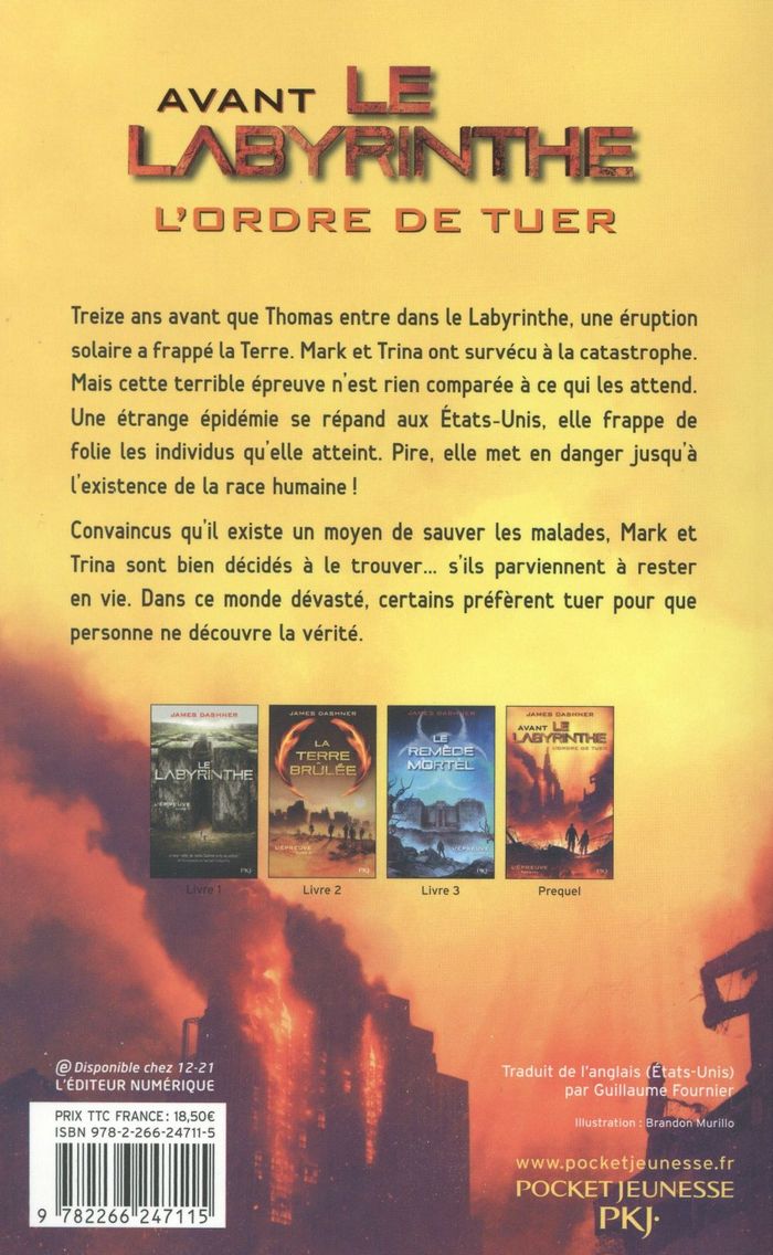 Quatrième de couverture de « Avant le Labyrinthe »