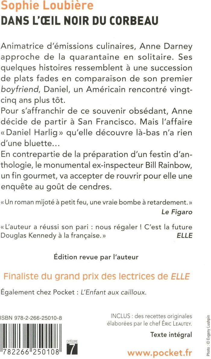Quatrième de couverture de « Dans l'oeil noir du corbeau »