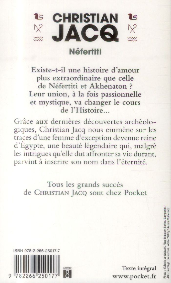 Quatrième de couverture de « Néfertiti : l'ombre du soleil »