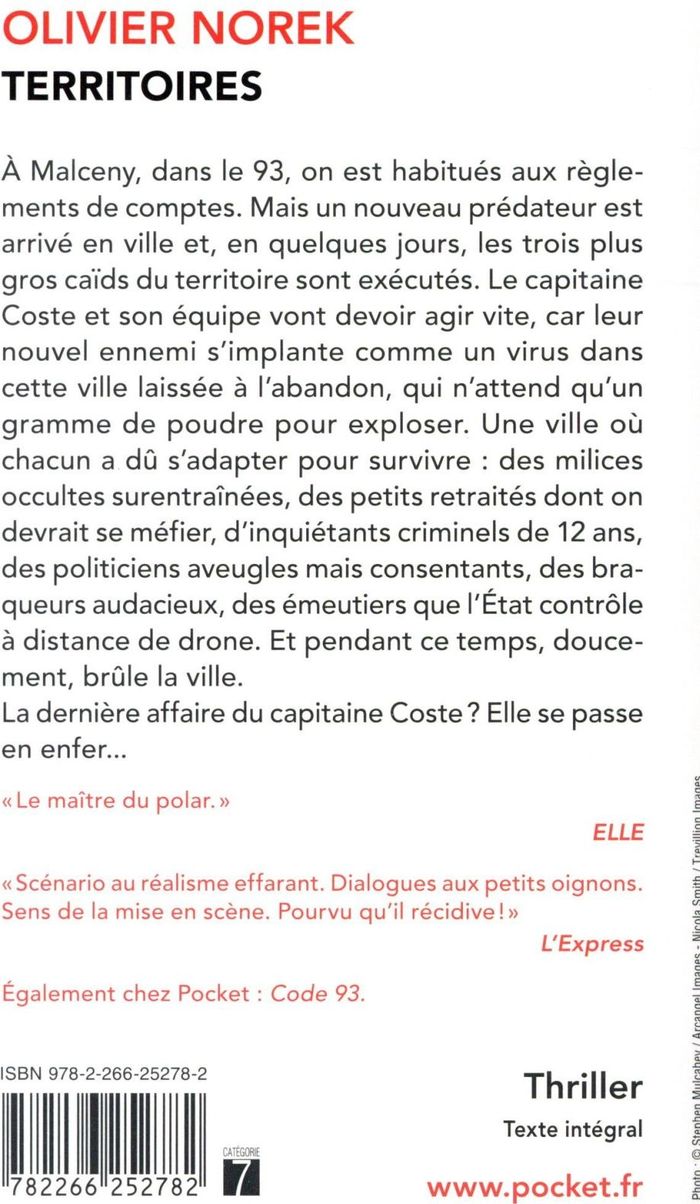 Quatrième de couverture de « Territoires »