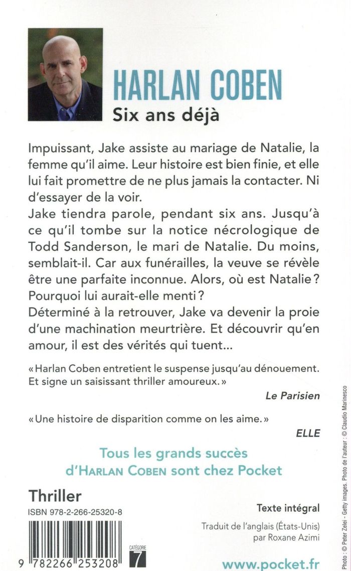 Quatrième de couverture de « Six ans déjà »