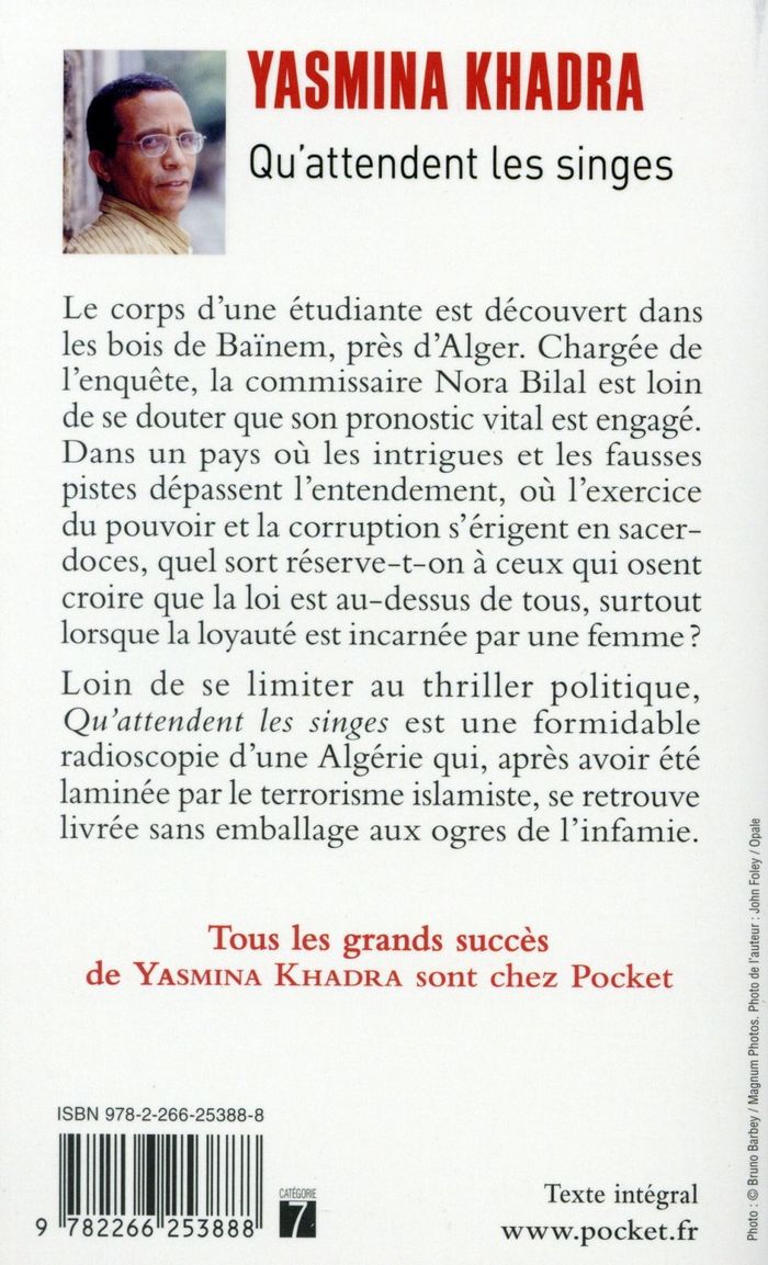 Quatrième de couverture de « Qu'attendent les singes : roman »