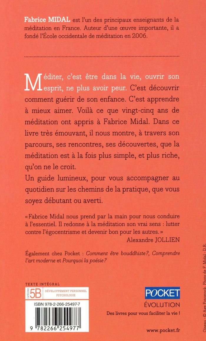 Quatrième de couverture de « "Frappe le ciel, écoute le bruit" : ce que vingt-cinq ans de méditation m'ont appris »