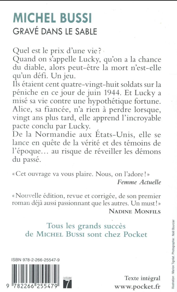 Quatrième de couverture de « Gravé dans le sable : roman »
