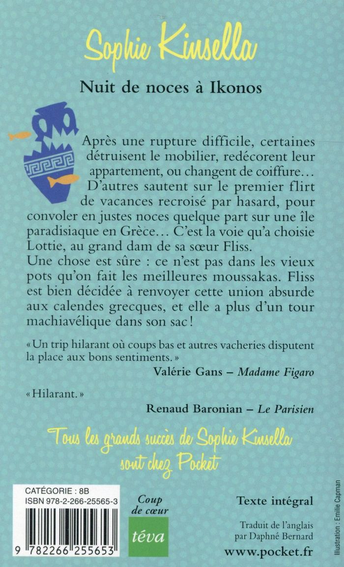 Quatrième de couverture de « Nuit de noces à Ikonos »