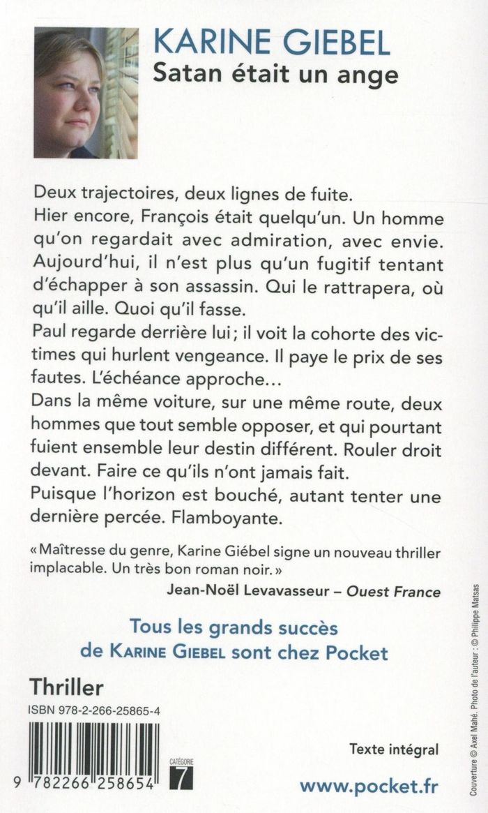 Quatrième de couverture de « SATAN ETAIT UN ANGE »