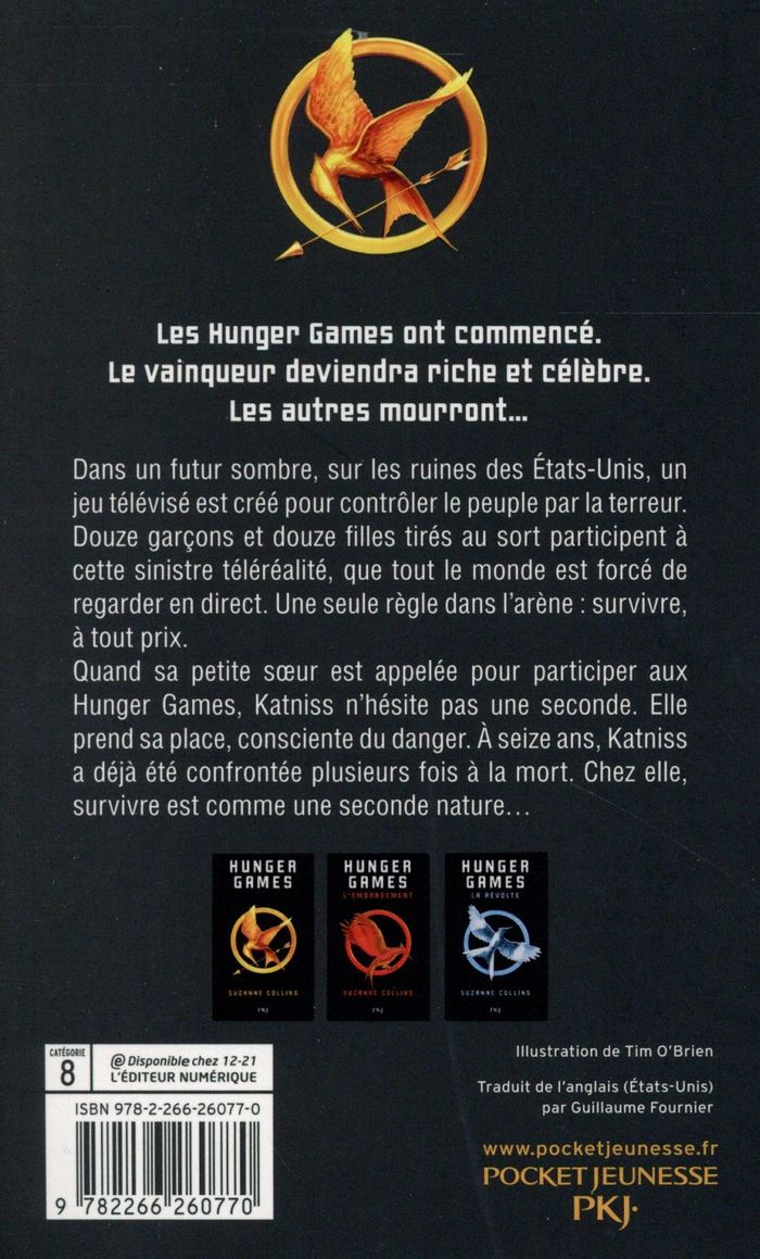 Quatrième de couverture de « HUNGER GAMES - TOME 01 »