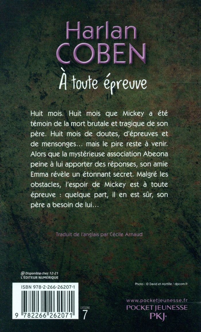 Quatrième de couverture de « À toute épreuve »