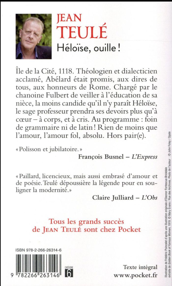 Quatrième de couverture de « Héloïse, ouille ! : roman »