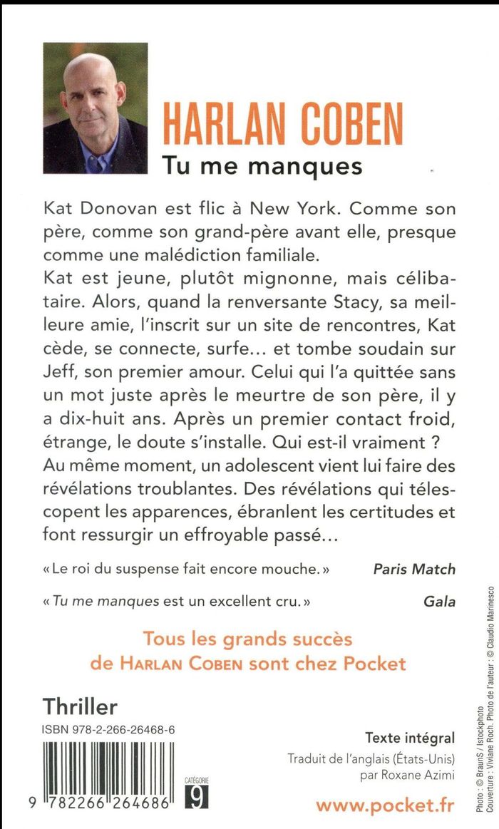 Quatrième de couverture de « Tu me manques »