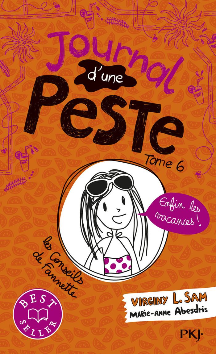 Couverture du livre « JOURNAL D'UNE PESTE - TOME 6 ENFIN LES VACANCES ! », librairie Les Contes Infusés à Corte