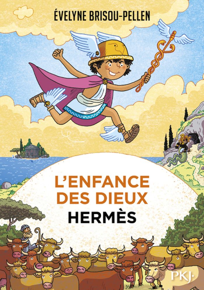 Couverture du livre « L'ENFANCE DES DIEUX - TOME 04 HERMES » de E. Brisou-Pellen, librairie Les Contes Infusés à Corte