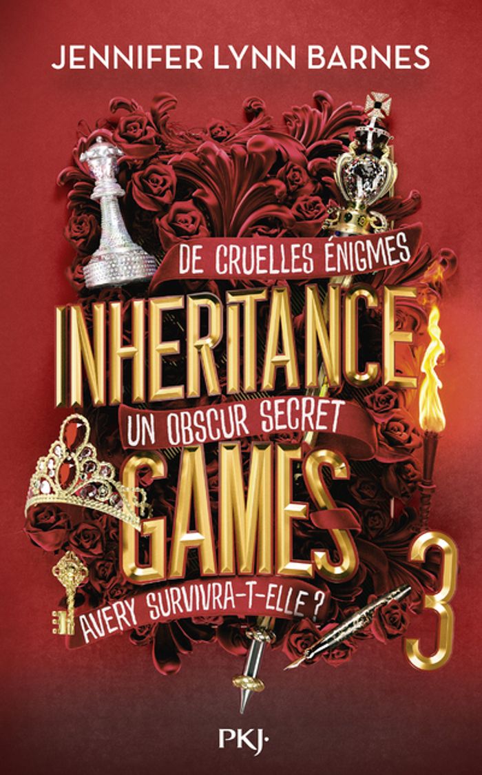 Couverture du livre « Inheritance games » de Jennifer Lynn Barnes, librairie Les Contes Infusés à Corte