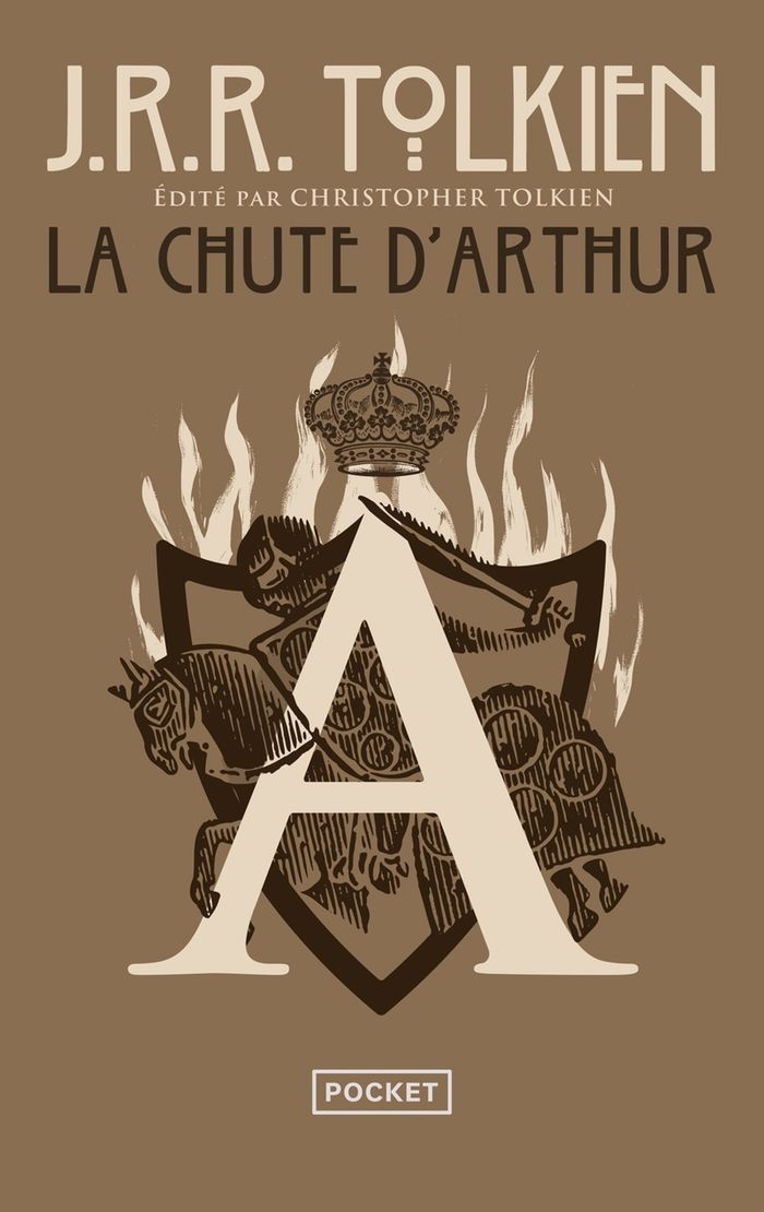 Couverture du livre « La chute d'Arthur » de John Ronald Reuel Tolkien, librairie Les Contes Infusés à Corte