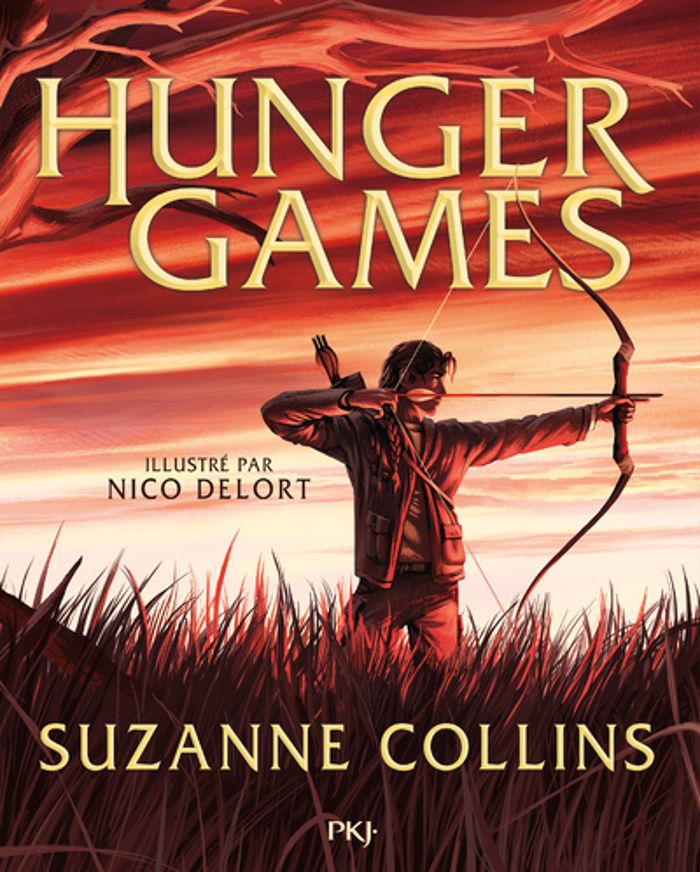 Couverture du livre « Hunger games », librairie Les Contes Infusés à Corte