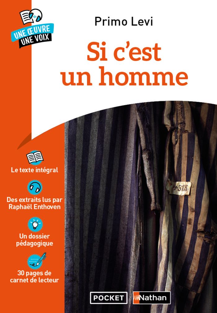 Couverture du livre « Si c'est un homme » de Primo Levi, librairie Les Contes Infusés à Corte