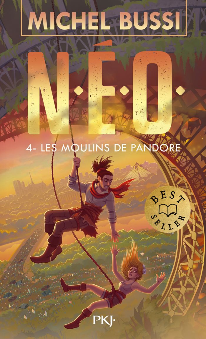Couverture du livre « N.E.O. - TOME 4 LES MOULINS DE PANDORE - VOL04 » de Michel Bussi, librairie Les Contes Infusés à Corte