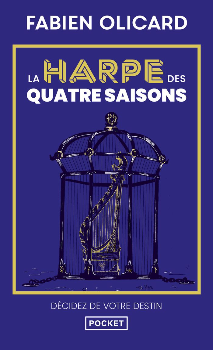 Couverture du livre « LA HARPE DES QUATRE SAISONS - DECIDEZ DE VOTRE DESTIN - LA SAGA DE DAGDA », librairie Les Contes Infusés à Corte