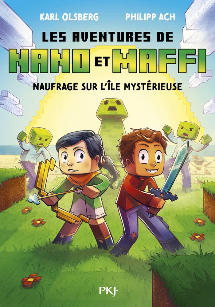 Couverture du livre « Les aventures de Nano et Maffi : Naufrage sur l'île mystérieuse » de Karl Olsberg, librairie Les Contes Infusés à Corte