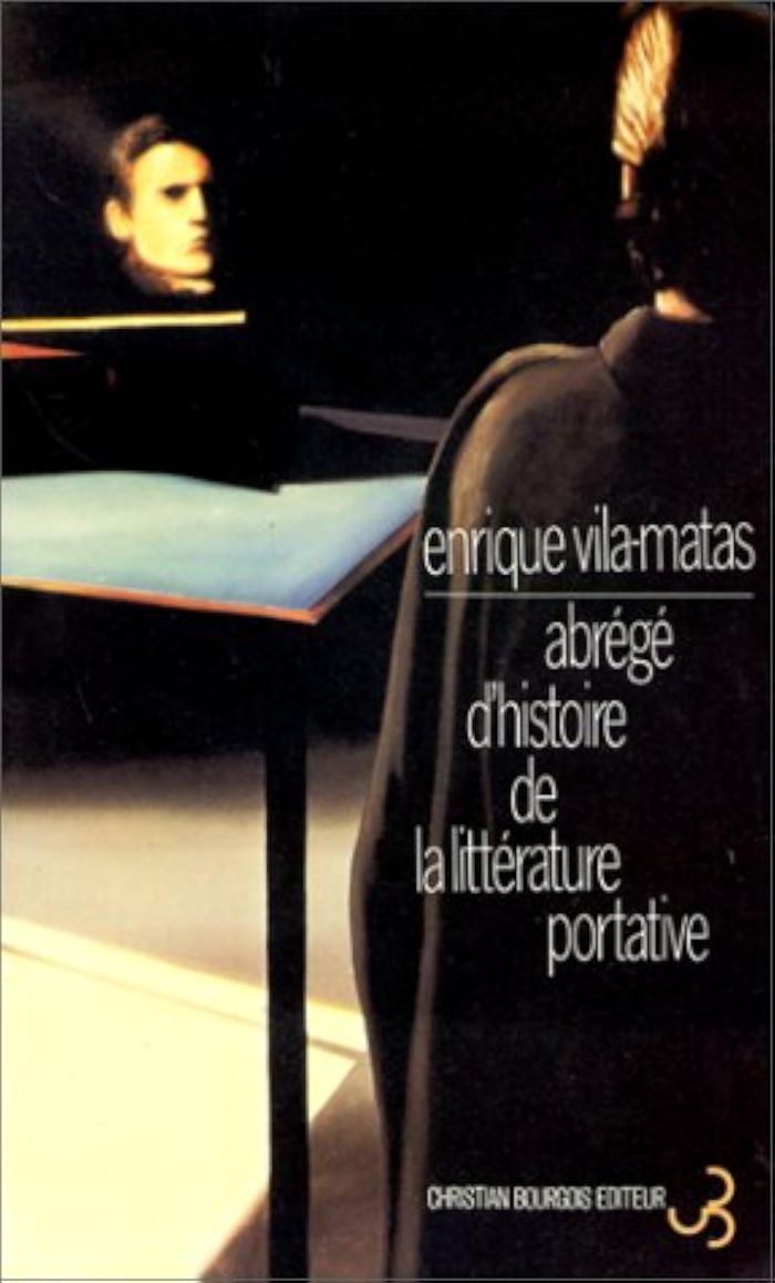 Couverture du livre « ABREGE D'HISTOIRE DE LA LITTERATURE PORTATIVE » de Enrique Vila-Matas, librairie Les Contes Infusés à Corte