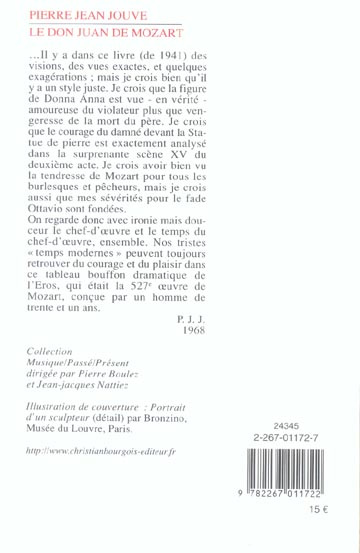 Quatrième de couverture de « LE DON JUAN DE MOZART »