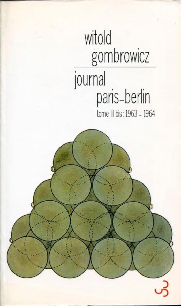 Couverture du livre « JOURNAL PARIS BERLIN » de Witold Gombrowicz, librairie Les Contes Infusés à Corte