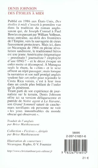 Quatrième de couverture de « DES ETOILES A MIDI »