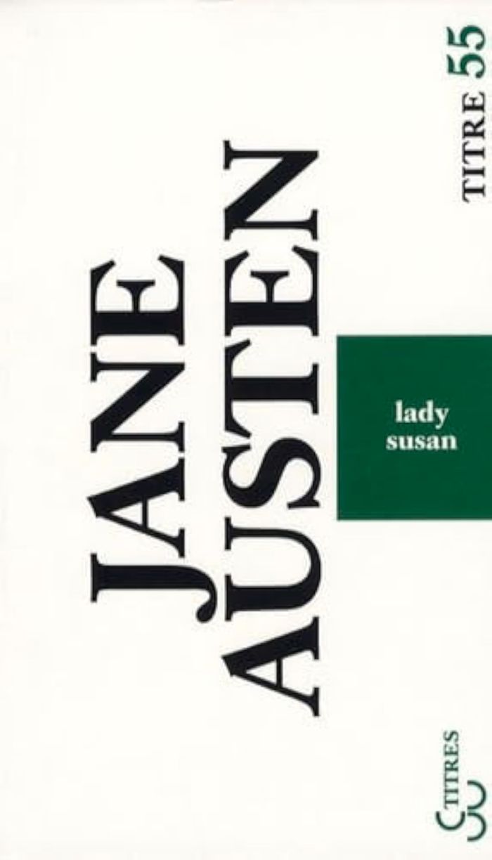 Couverture du livre « Lady Susan » de Jane Austen, librairie Les Contes Infusés à Corte