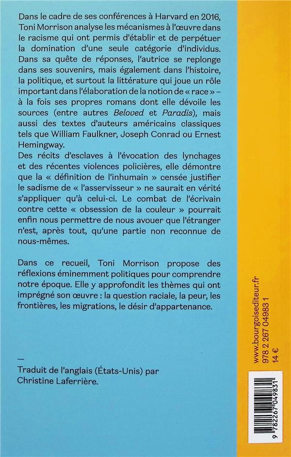Quatrième de couverture de « L'origine des autres »