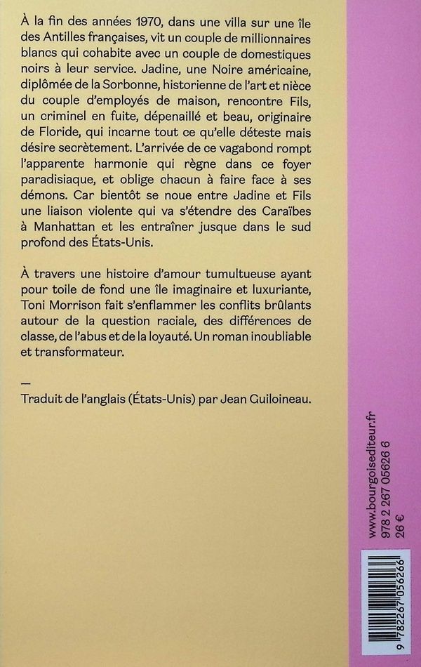 Quatrième de couverture de « Tar baby »