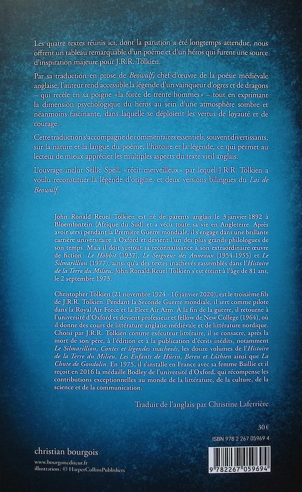 Quatrième de couverture de « Beowulf »