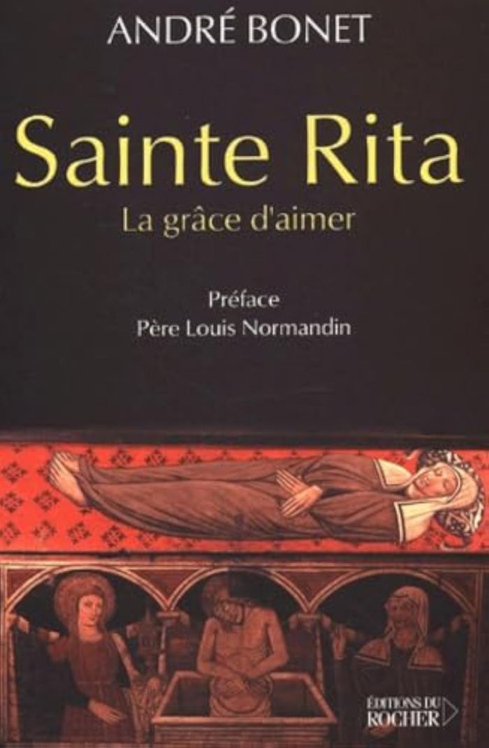 Couverture du livre « SAINTE RITA - LA GRACE D'AIMER », librairie Les Contes Infusés à Corte