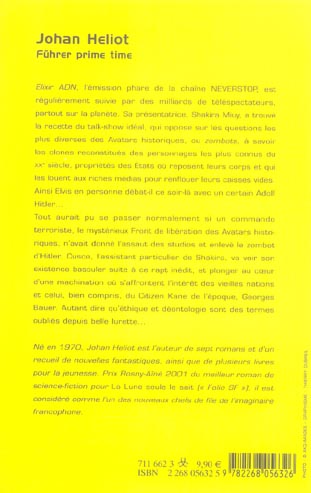 Quatrième de couverture de « FUHRER PRIME TIME »