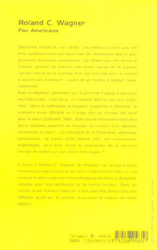 Quatrième de couverture de « PAX AMERICANA »
