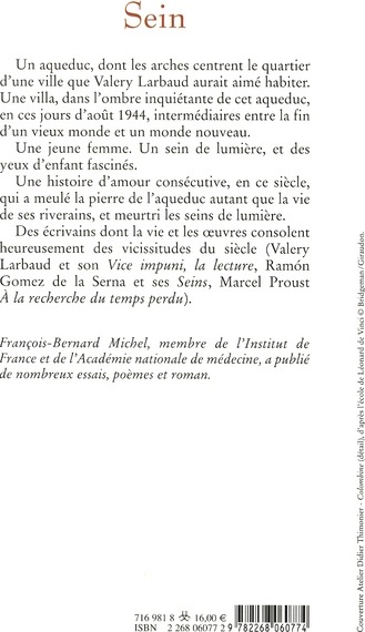 Quatrième de couverture de « SEIN »