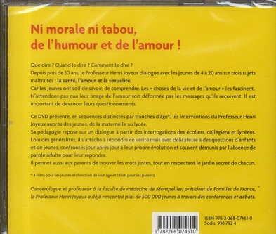 Quatrième de couverture de « COMMENT PARLER DE L'AMOUR ET DE LA SEXUALITE - DE 4 A 20 ANS »